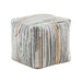 Poplar Pouf in Black/Multi/Orange - P31008 - FAMSA Furniture (TX)