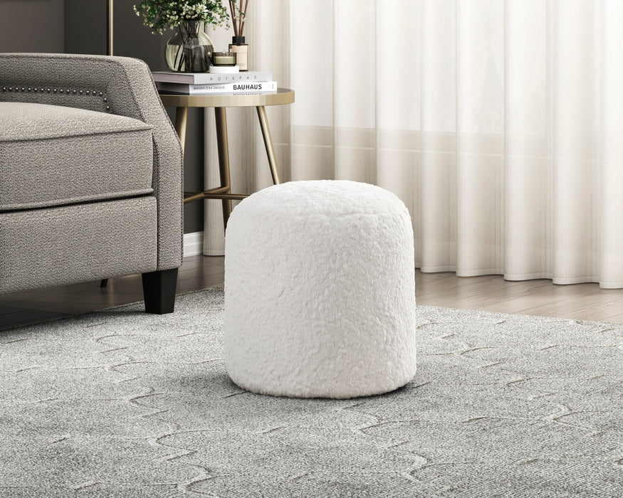 Nice Pouf in White - P31010 - FAMSA Furniture (TX)