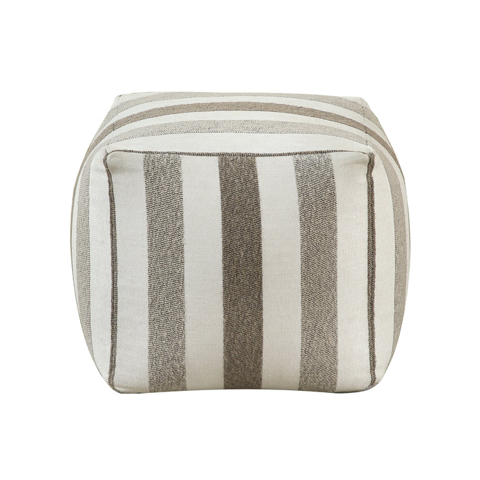 Cravat Pouf in Brown/Gray/Multi - P31012 - FAMSA Furniture (TX)