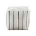 Pewter Pouf in Black/White - P31013 - FAMSA Furniture (TX)