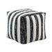 Avril Pouf in Black/White - P31015 - FAMSA Furniture (TX)