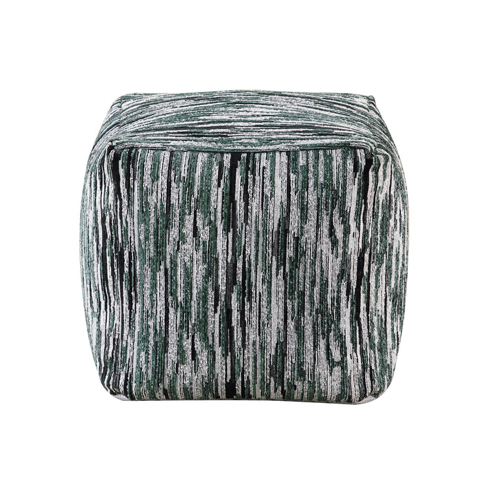 Lundy Pouf in Black/Gray/White - P31016 - FAMSA Furniture (TX)