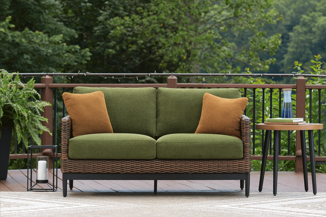 Horizon Hall Outdoor Loveseat with Cushion - FAMSA Furniture (TX)