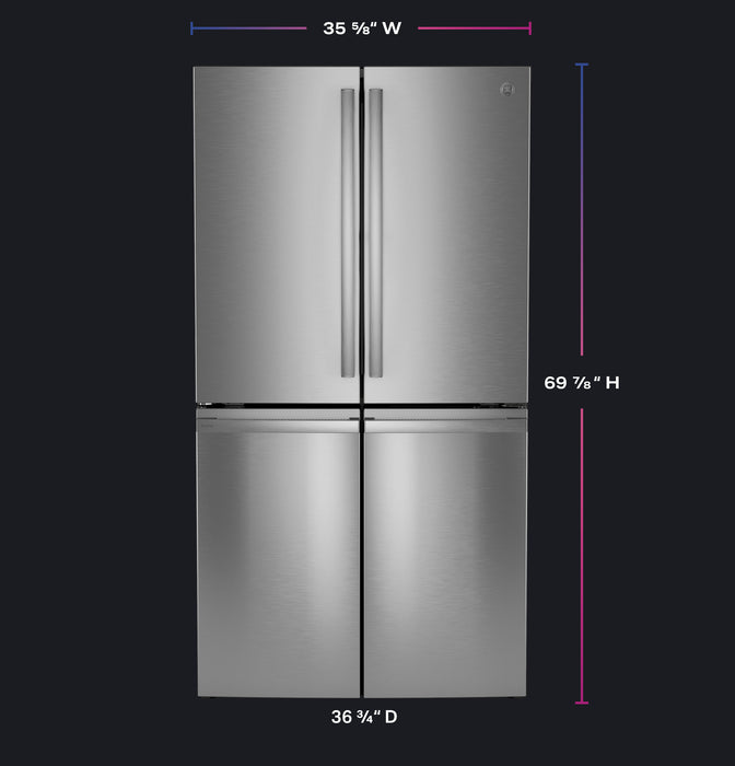 GE Profile™ ENERGY STAR® 28.3 Cu. Ft. Quad-Door Refrigerator with Dual-Dispense AutoFill Pitcher PAE28BYTFS