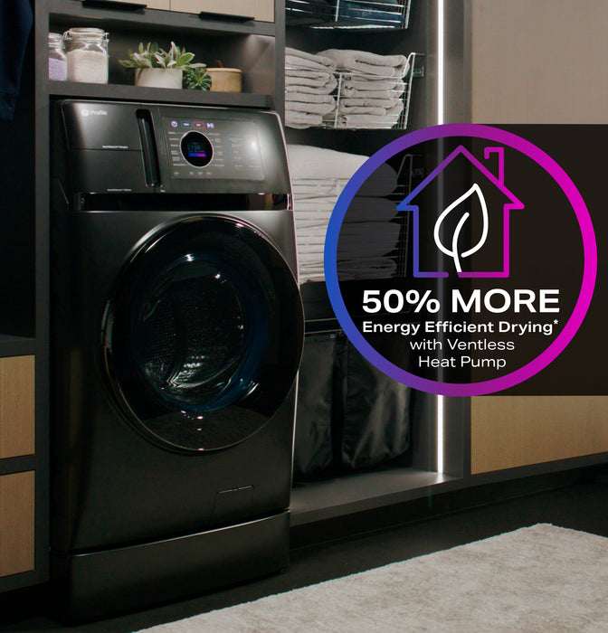 GE Profile ENERGY STAR 4.8 cu. ft. Capacity UltraFast Combo with Ventless Inverter Heat Pump Technology Washer/Dryer PFQ97HSPVDS