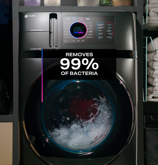 GE Profile ENERGY STAR 4.8 cu. ft. Capacity UltraFast Combo with Ventless Inverter Heat Pump Technology Washer/Dryer PFQ97HSPVDS