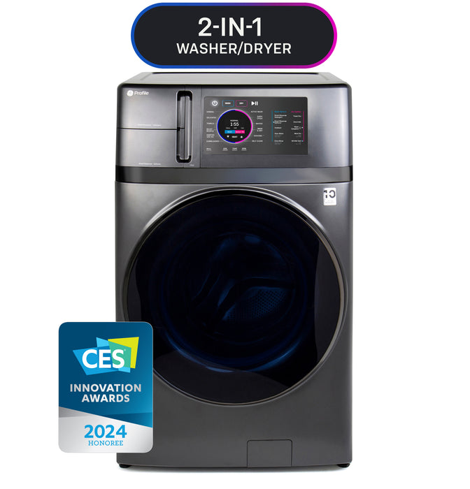 GE Profile ENERGY STAR 4.8 cu. ft. Capacity UltraFast Combo with Ventless Inverter Heat Pump Technology Washer/Dryer PFQ97HSPVDS