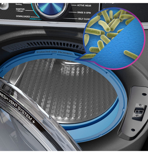 GE Profile™ 5.3 cu. ft. Capacity Smart Front Load ENERGY STAR® Washer with UltraFresh™ Vent System+ with OdorBlock PFW870SPVRS - FAMSA Furniture (TX)