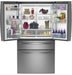 GE Profile™ ENERGY STAR® 28.7 Cu. Ft. Smart Fingerprint Resistant 4-Door French-Door Refrigerator With Dual-Dispense AutoFill Pitcher PGE29BYTFS - FAMSA Furniture (TX)