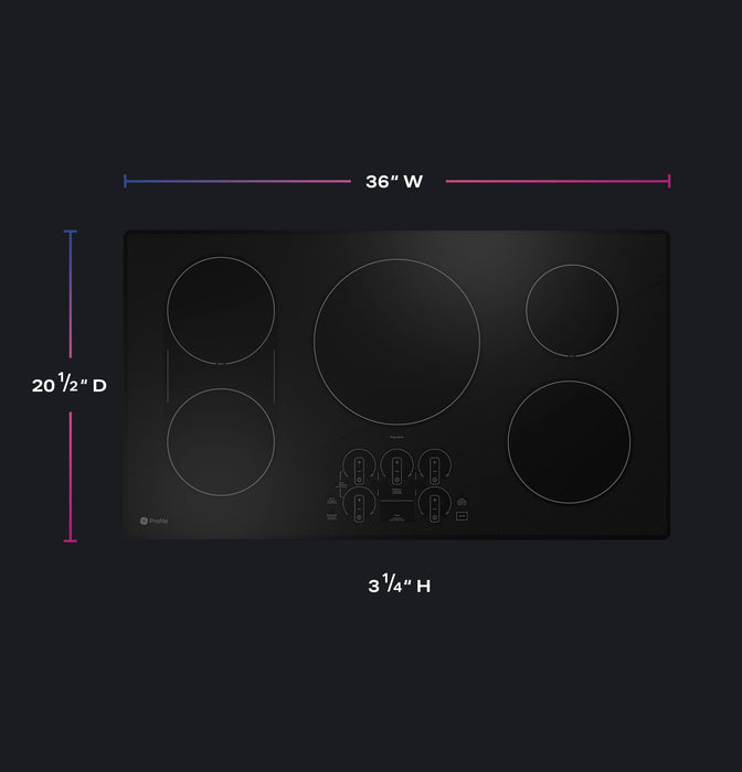 GE Profile™ ENERGY STAR® 36" Built-In Touch Control Induction Cooktop PHP9036STSS
