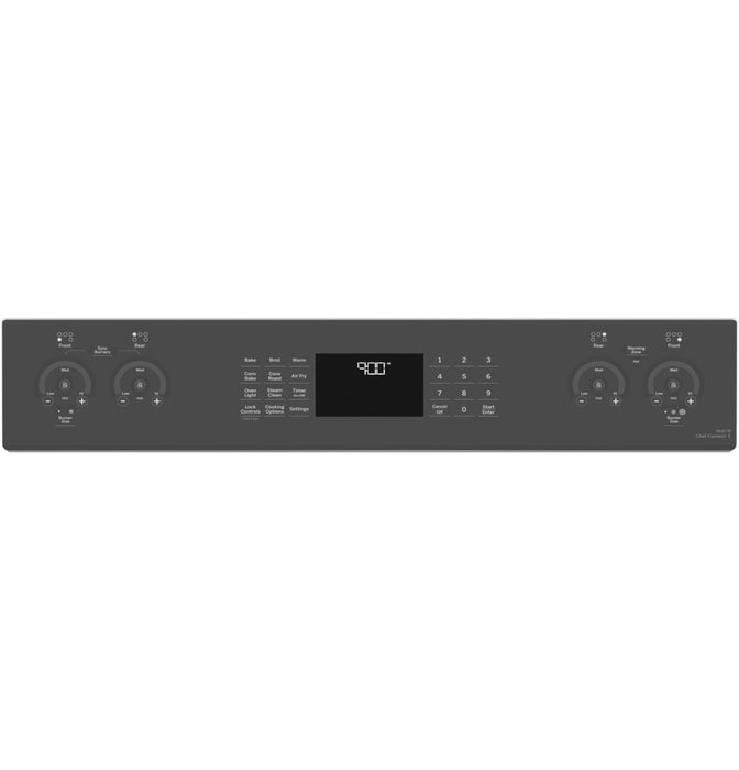 GE Profile™ 30" Smart Slide-In Electric Convection Fingerprint Resistant Range with No Preheat Air Fry PSS93YPFS