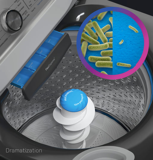 GE Profile™ ENERGY STAR® 4.9  cu. ft. Capacity Washer with Smarter Wash Technology and FlexDispense PTW605BPRDG - FAMSA Furniture (TX)