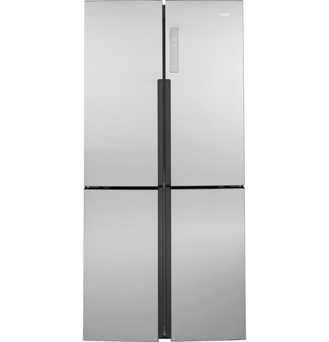 Haier ENERGY STAR® 16.8 Cu. Ft. Quad Door Refrigerator QHE16HYPFS - FAMSA Furniture (TX)