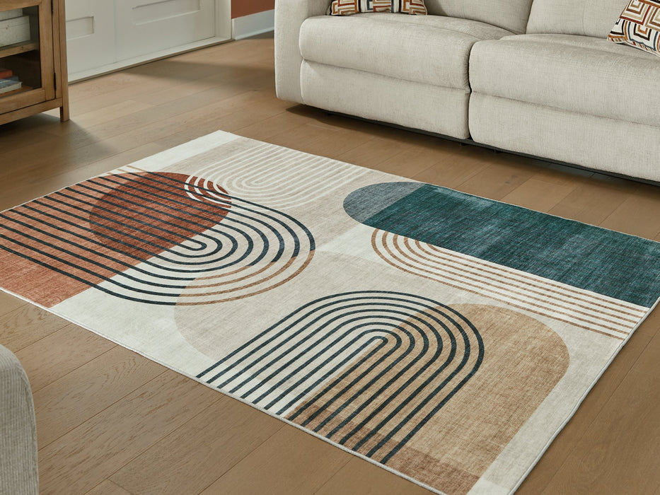 Farrendale Washable Area Rug - FAMSA Furniture (TX)