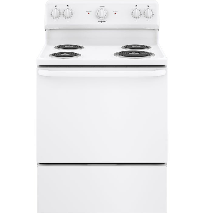 Hotpoint® ENERGY STAR® 30" Free-Standing Electric Range RBS160DMWW - FAMSA Furniture (TX)