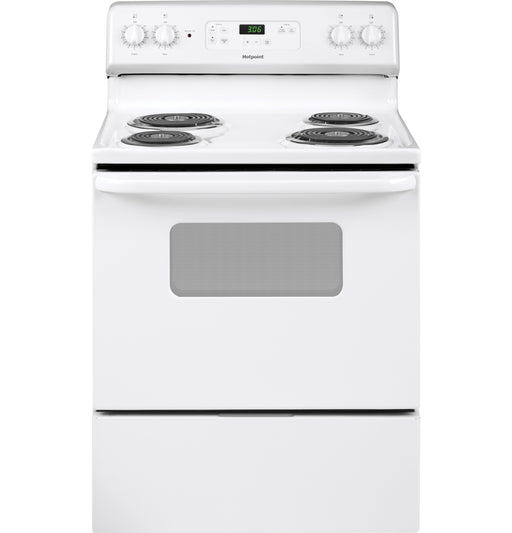 Hotpoint® ENERGY STAR® 30" Free-Standing Standard Clean Electric Range RBS360DMWW - FAMSA Furniture (TX)