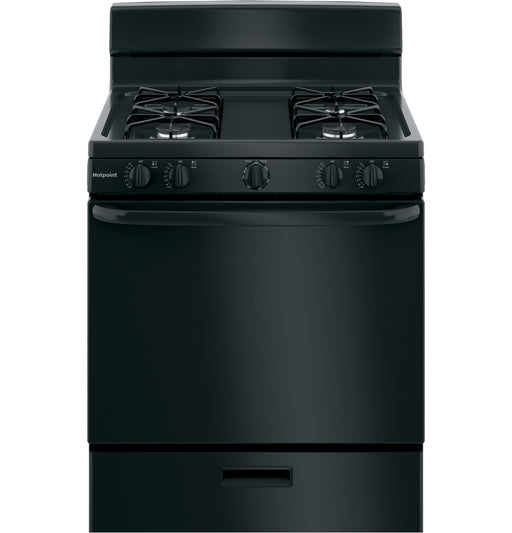 Hotpoint® 30" Free-Standing Gas Range RGBS300DMBB - FAMSA Furniture (TX)