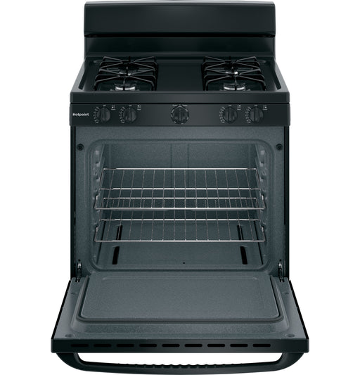 Hotpoint® 30" Free-Standing Gas Range RGBS300DMBB - FAMSA Furniture (TX)
