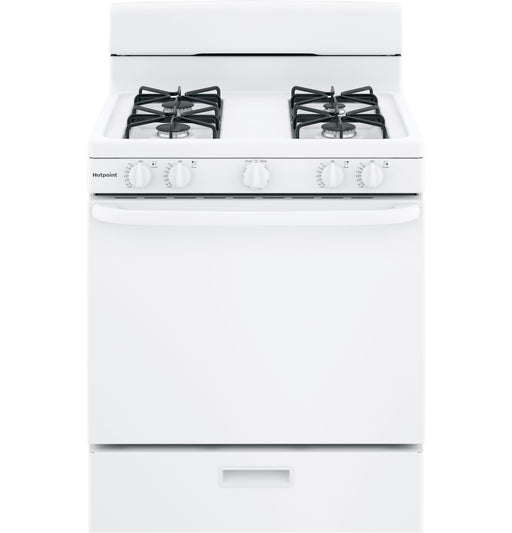 Hotpoint® 30" Free-Standing Gas Range RGBS300DMWW - FAMSA Furniture (TX)