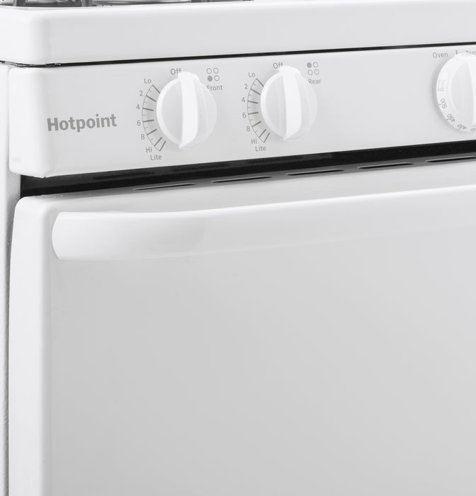 Hotpoint® 30" Free-Standing Gas Range RGBS300DMWW