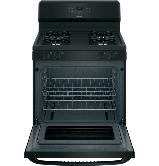 Hotpoint® 30" Free-Standing Standard Clean Gas Range RGBS400DMBB - FAMSA Furniture (TX)
