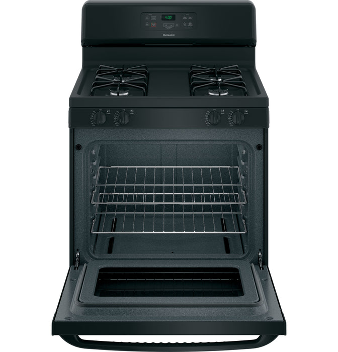 Hotpoint® 30" Free-Standing Standard Clean Gas Range RGBS400DMBB - FAMSA Furniture (TX)
