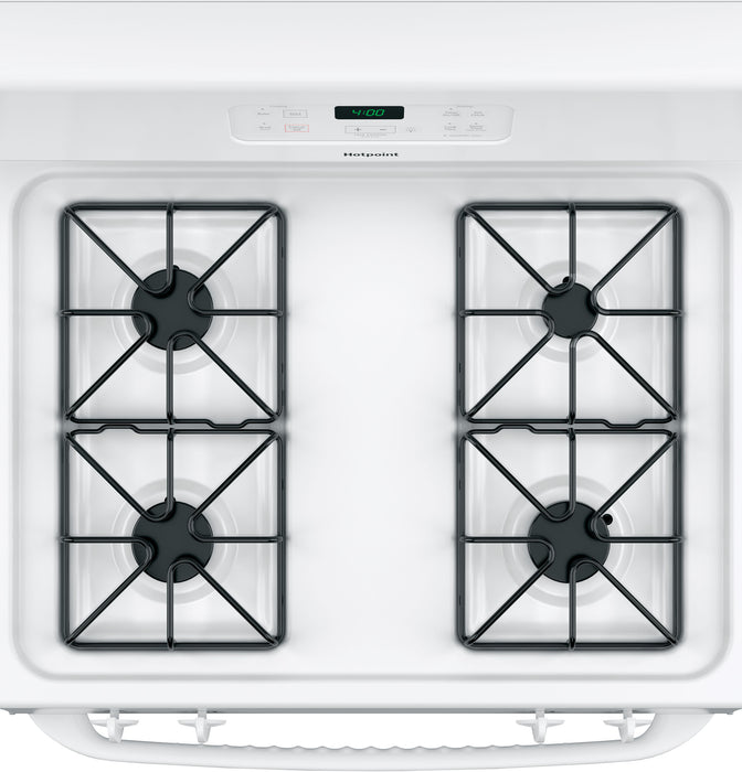 Hotpoint® 30" Free-Standing Standard Clean Gas Range RGBS400DMWW