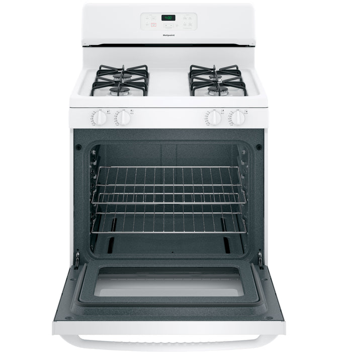 Hotpoint® 30" Free-Standing Standard Clean Gas Range RGBS400DMWW