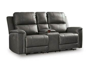 Bleckley Power Reclining Loveseat with Console - FAMSA Furniture (TX)