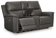 Bleckley Power Reclining Loveseat with Console - FAMSA Furniture (TX)