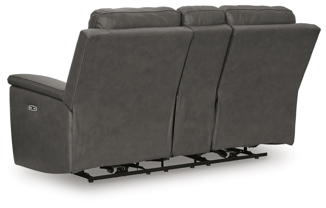 Bleckley Power Reclining Loveseat with Console - FAMSA Furniture (TX)