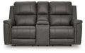 Bleckley Power Reclining Loveseat with Console - FAMSA Furniture (TX)