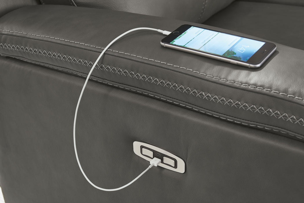 Bleckley Power Reclining Loveseat with Console - FAMSA Furniture (TX)