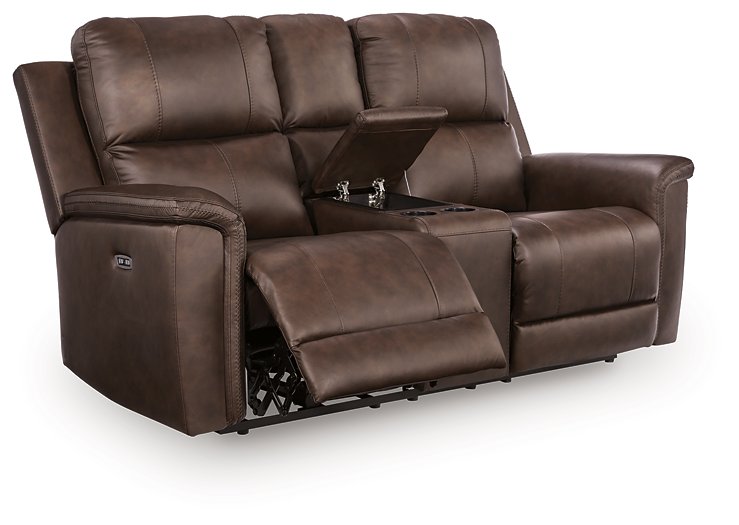 Bleckley Power Reclining Loveseat with Console - FAMSA Furniture (TX)