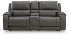 5Z - Pittson Power Reclining Sectional Loveseat with Console - FAMSA Furniture (TX)