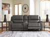 5Z - Pittson Power Reclining Sectional Loveseat with Console - FAMSA Furniture (TX)
