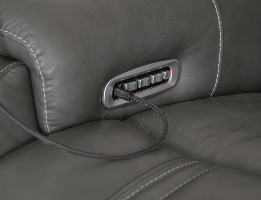 5Z - Pittson Power Sectional Reclining Sofa - FAMSA Furniture (TX)