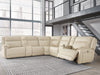 Double Deal Reclining Sectional with 2 Consoles - FAMSA Furniture (TX)