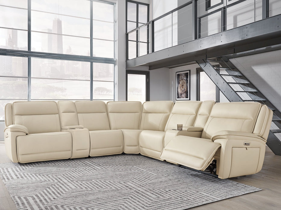 Double Deal Reclining Sectional with 2 Consoles - FAMSA Furniture (TX)