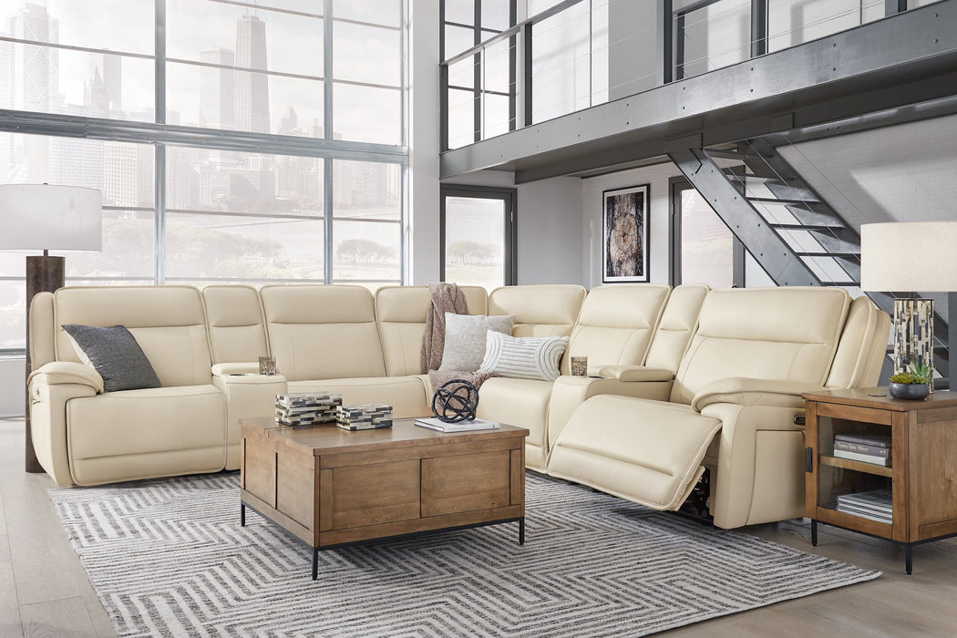 Double Deal Reclining Sectional with 2 Consoles - FAMSA Furniture (TX)