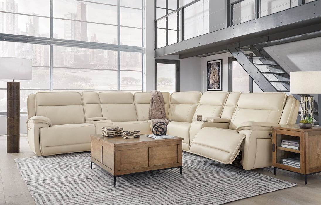 Double Deal Reclining Sectional with 2 Consoles - FAMSA Furniture (TX)