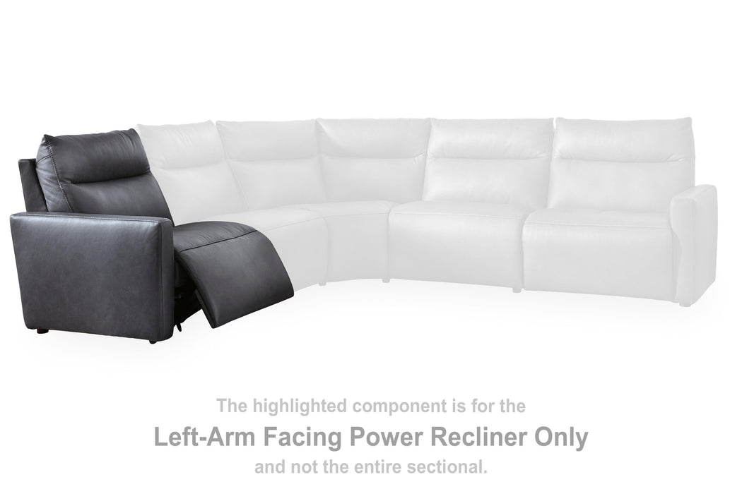 ModZ Power Reclining Sectional with Audio Consoles