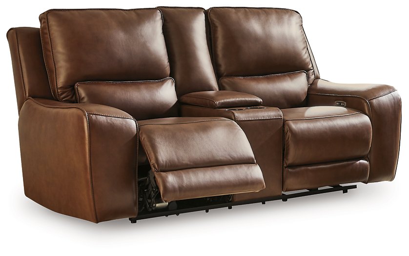 DeepWakes Power Reclining Loveseat with Console - FAMSA Furniture (TX)