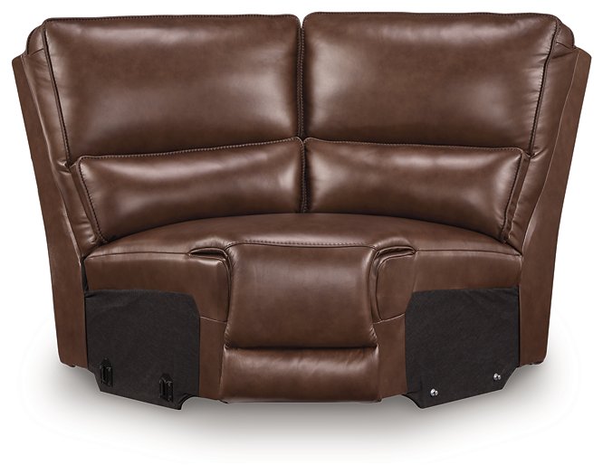 DeepWakes Reclining Sectional with Storage Console - FAMSA Furniture (TX)