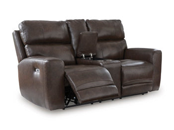 Crossplex Power Reclining Loveseat with Console - FAMSA Furniture (TX)