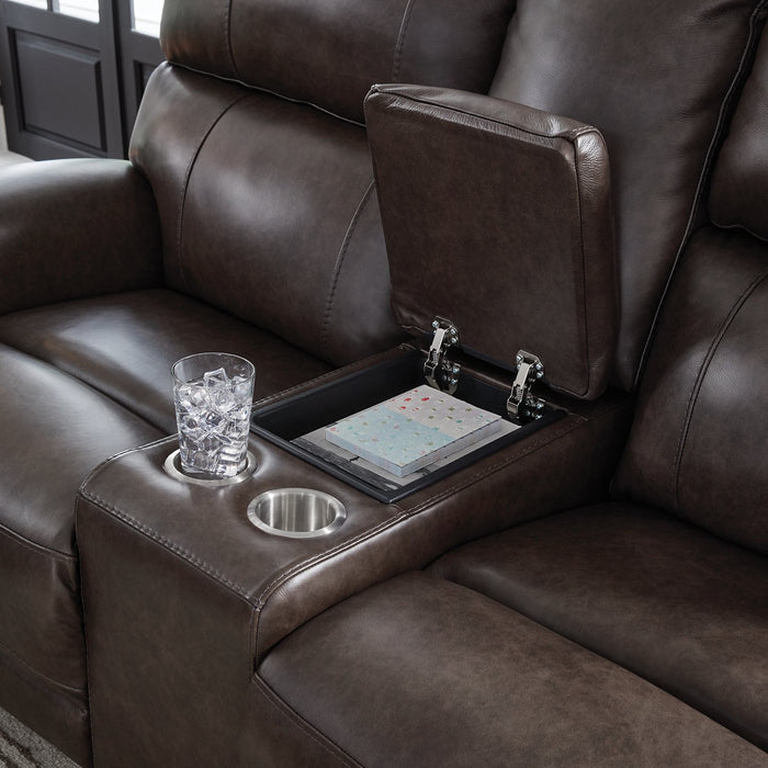 Crossplex Power Reclining Loveseat with Console - FAMSA Furniture (TX)
