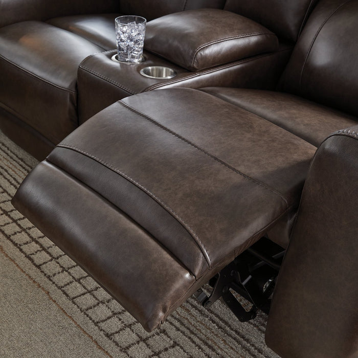 Crossplex Power Reclining Loveseat with Console - FAMSA Furniture (TX)