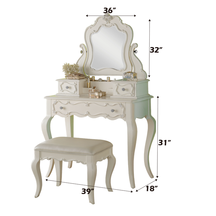Edalene Vanity Desk w/Mirror - Image 6