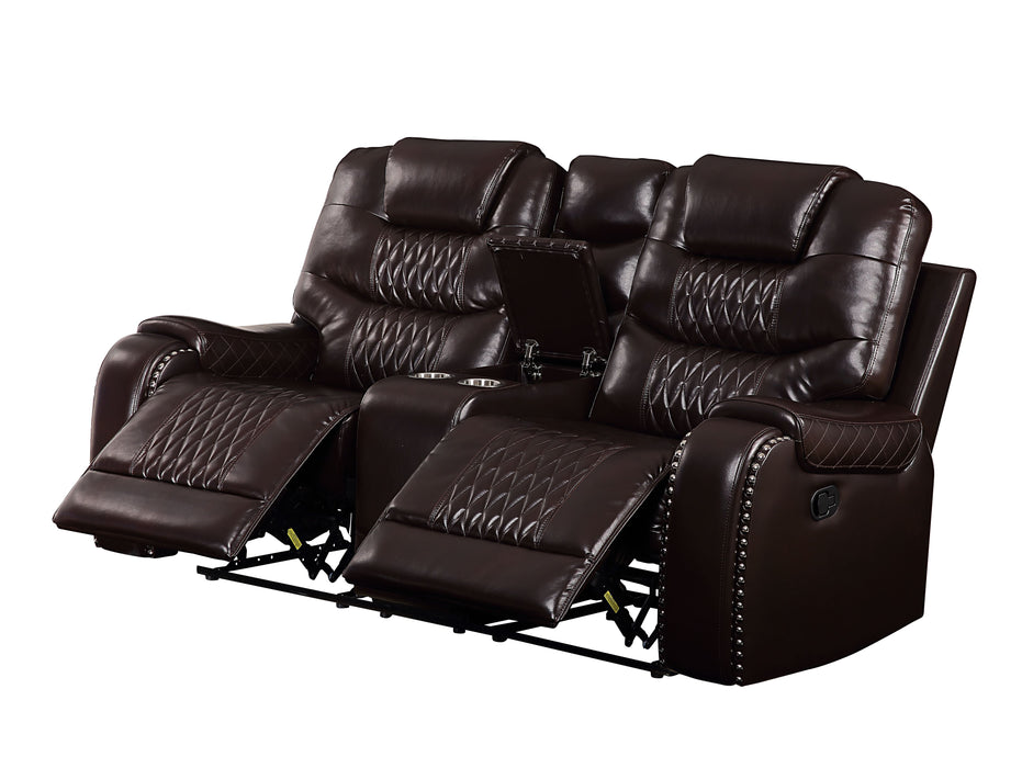 Braylon Motion Loveseat w/Console - Image 7