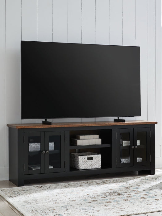 Wildenauer 76" TV Stand with Electric Fireplace - FAMSA Furniture (TX)